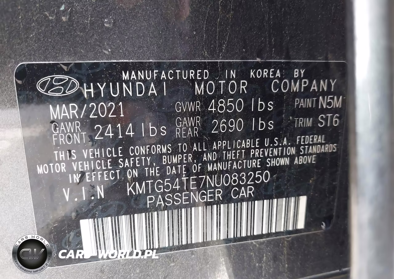 2022 Genesis G70 3.3T Rwd VIN:KMTG54TE7NU083250 - 9
