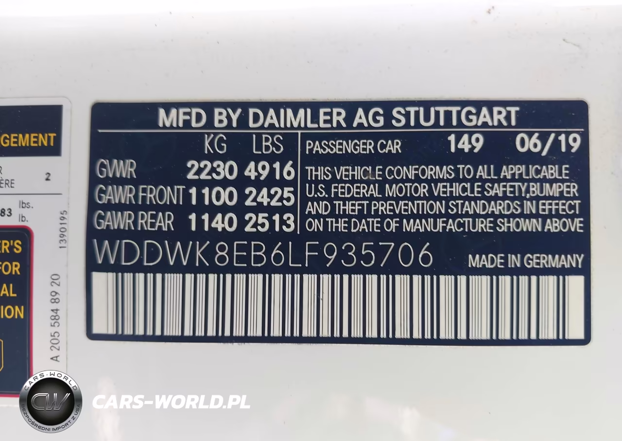 2020 Mercedes-Benz C 300 4Matic VIN:WDDWK8EB6LF935706 - 9