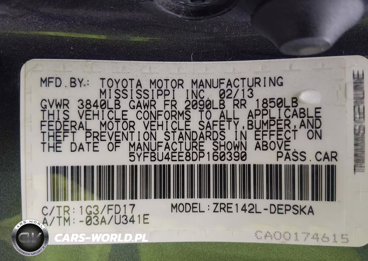 2013 Toyota Corolla S VIN:5YFBU4EE8DP160390 - 9