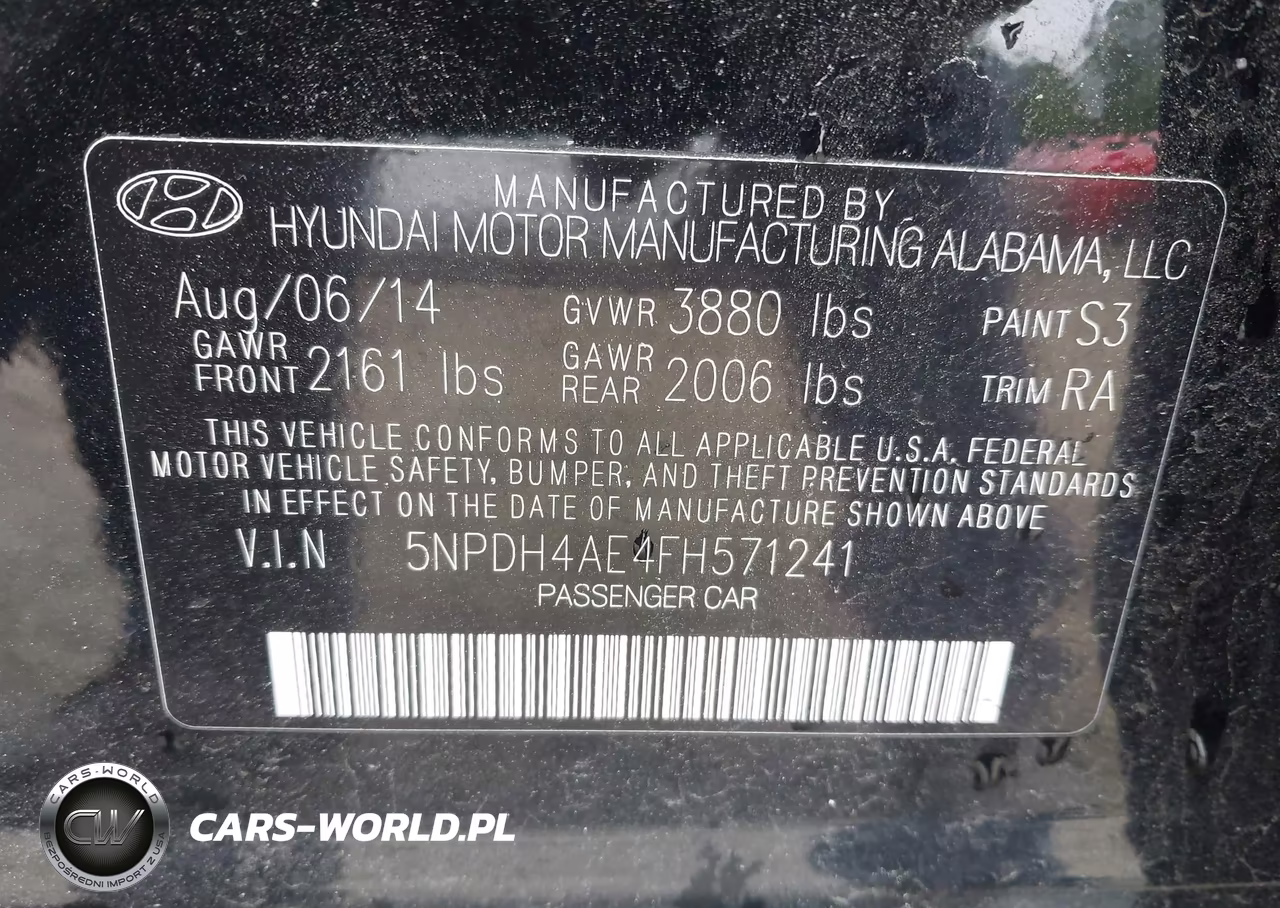 2015 Hyundai Elantra Se VIN:5NPDH4AE4FH571241 - 9