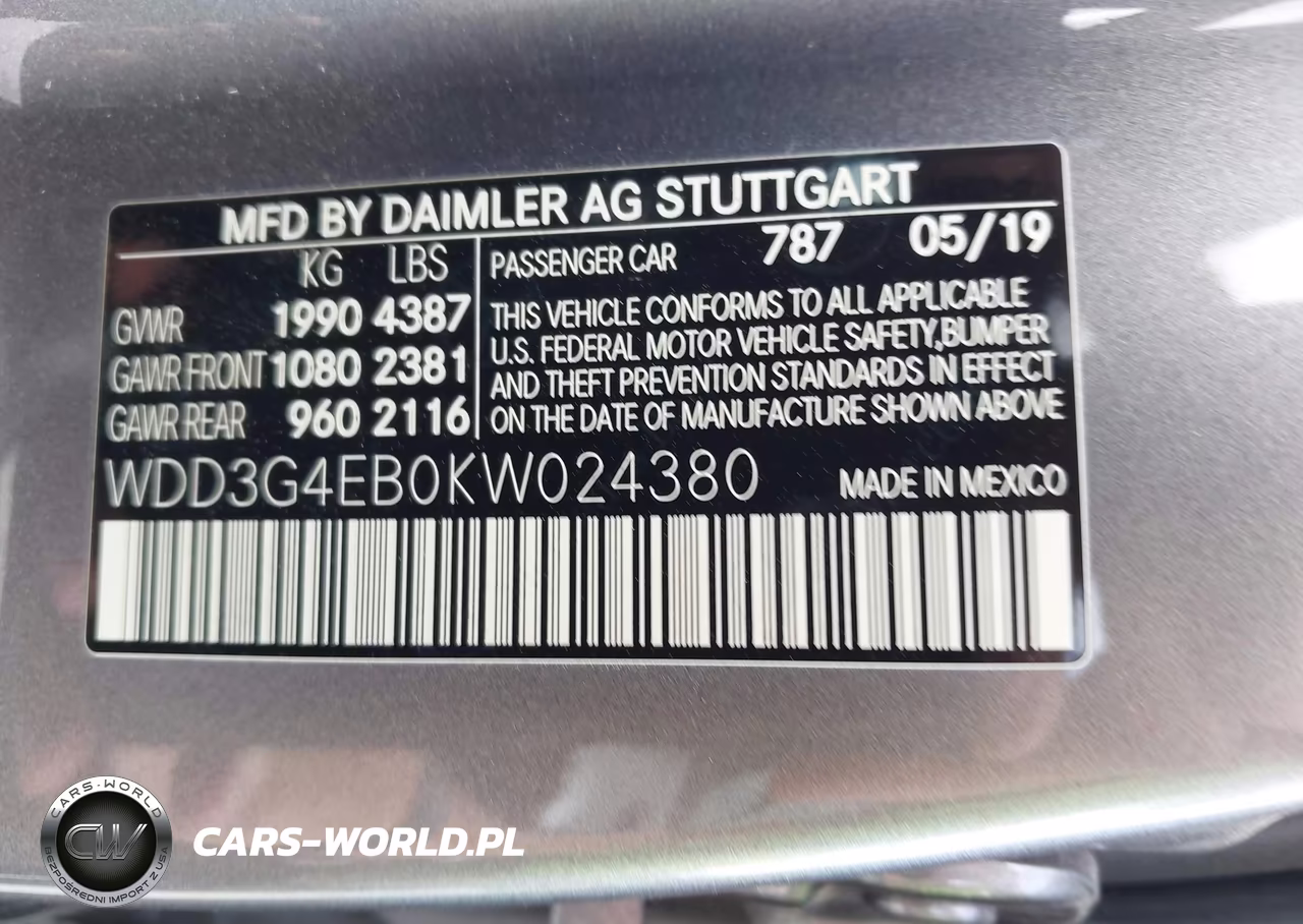 2019 Mercedes-Benz A 220 VIN:WDD3G4EB0KW024380 - 9