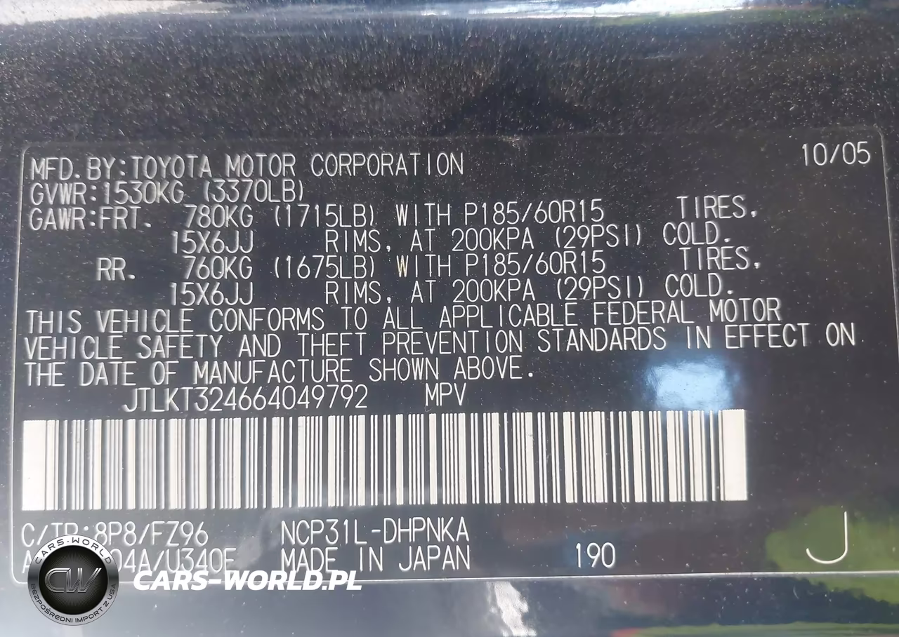 2006 Scion Xb VIN:JTLKT324664049792 - 9