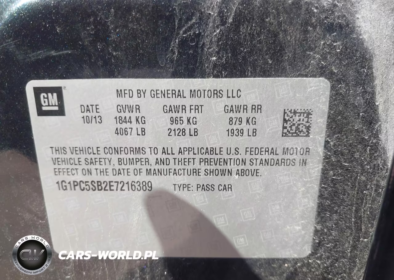 2014 Chevrolet Cruze 1Lt Auto VIN:1G1PC5SB2E7216389 - 9