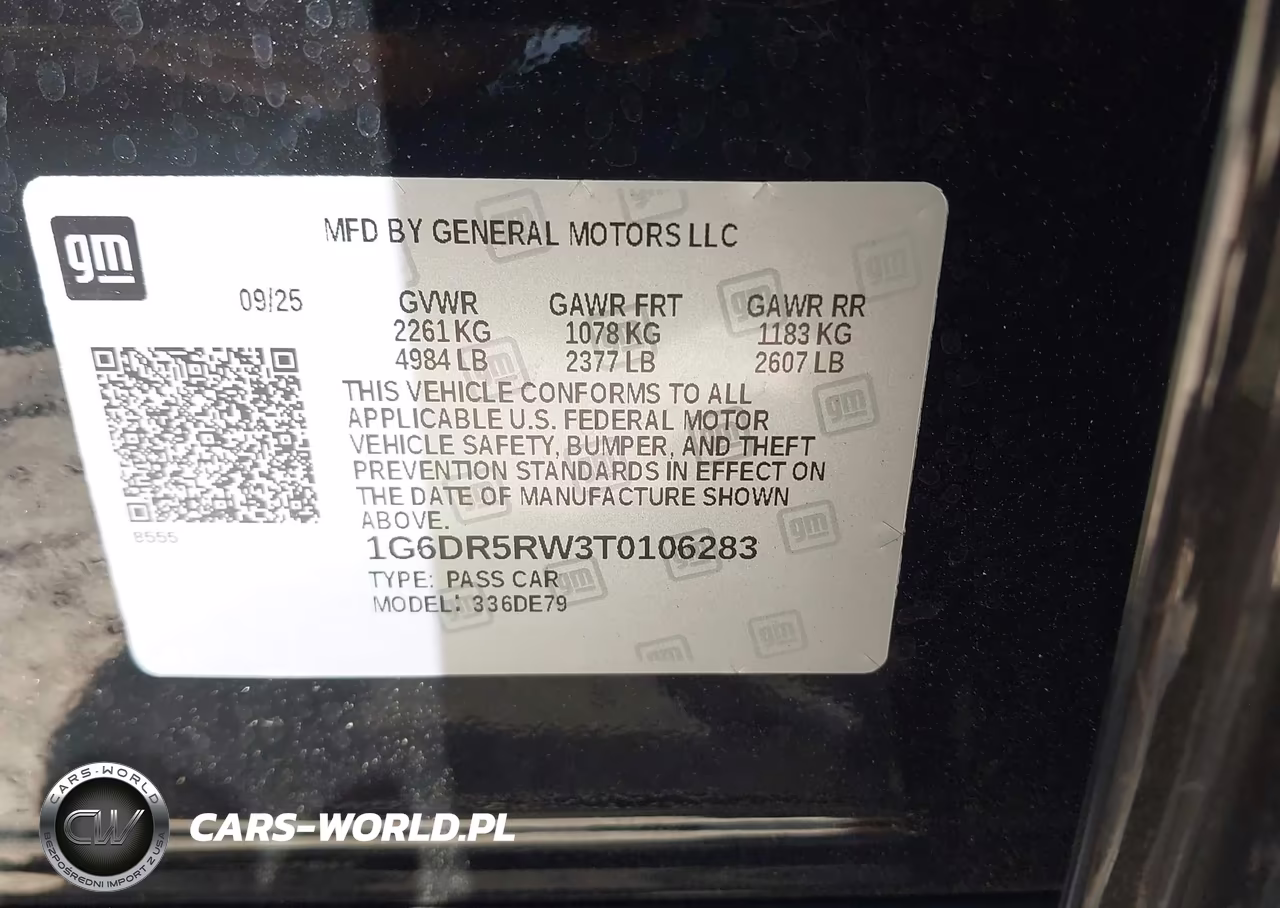 2026 Cadillac Ct5-V V-Series Rwd VIN:1G6DR5RW3T0106283 - 9