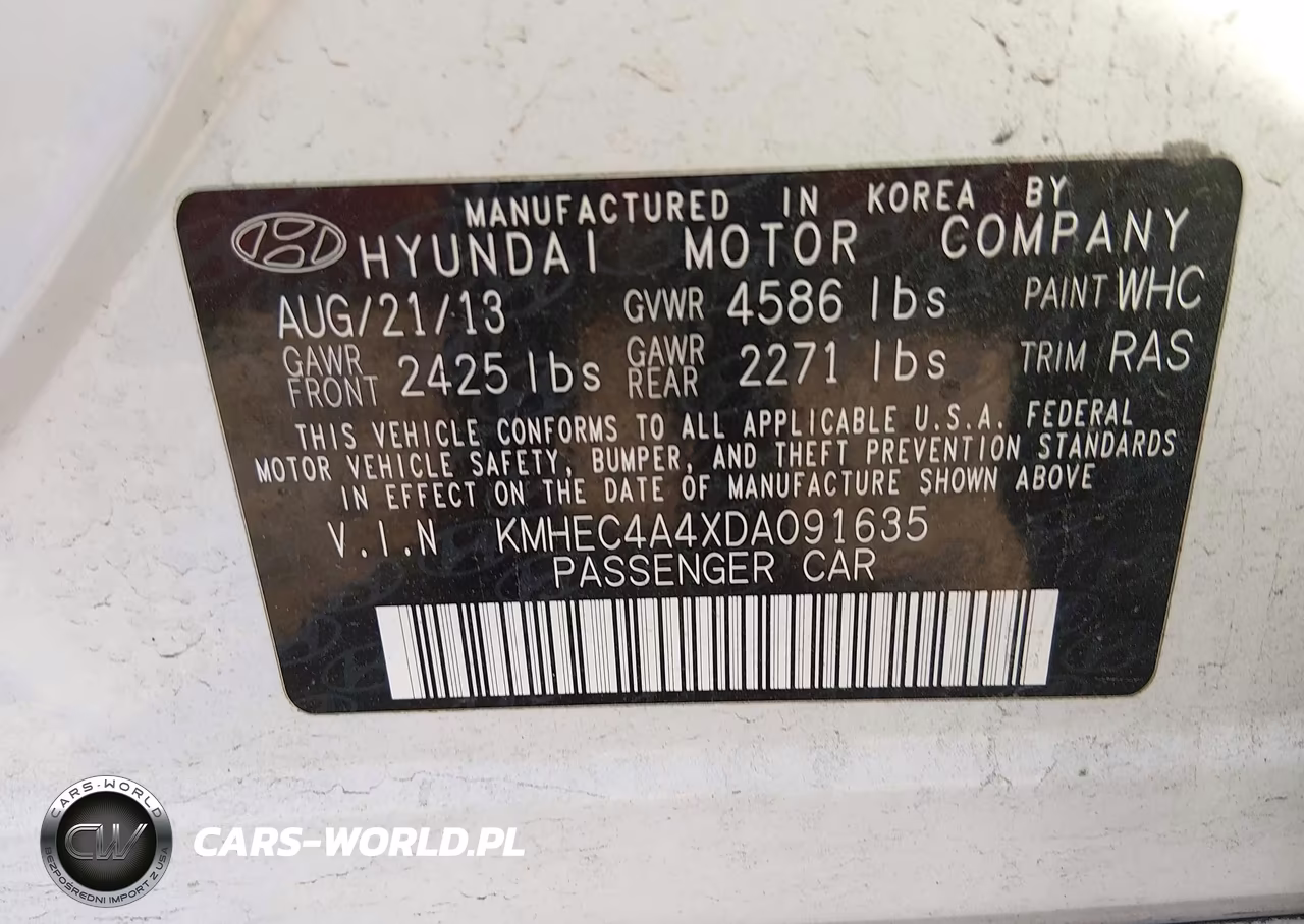 2013 Hyundai Sonata Hybrid Limited VIN:KMHEC4A4XDA091635 - 9