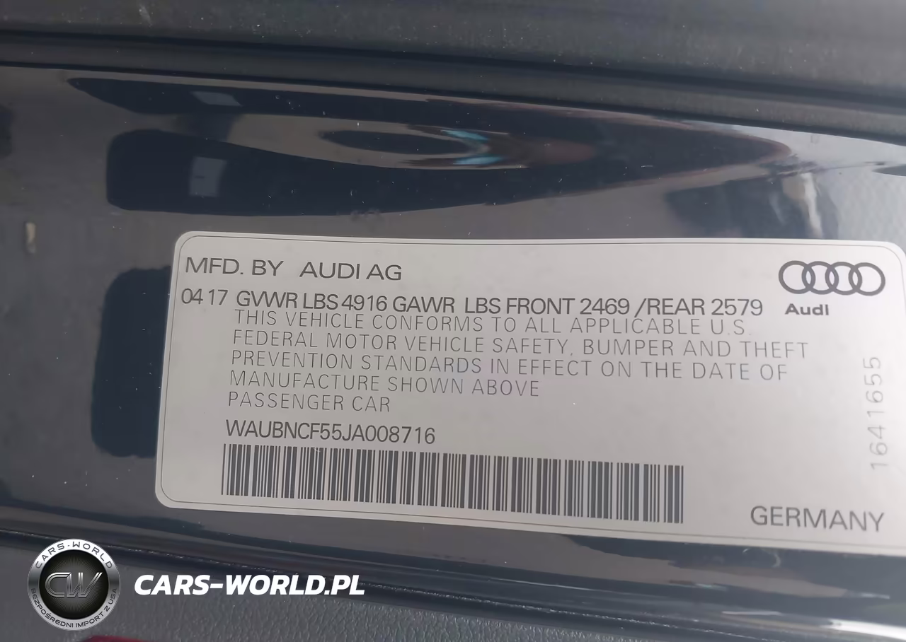 2018 Audi A5 2.0T Premium VIN:WAUBNCF55JA008716 - 9