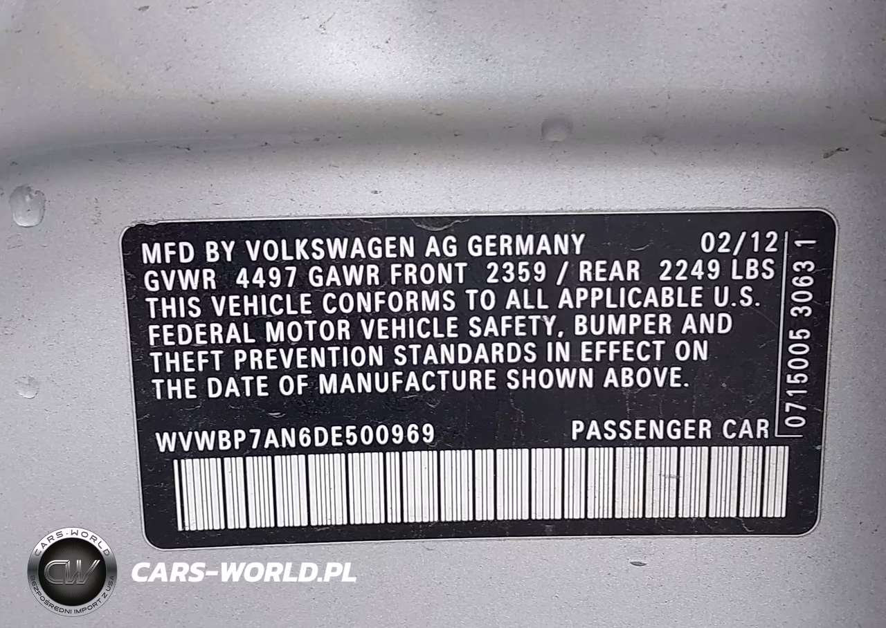 2013 Volkswagen Cc 2.0T Sport Plus VIN:WVWBP7AN6DE500969 - 9