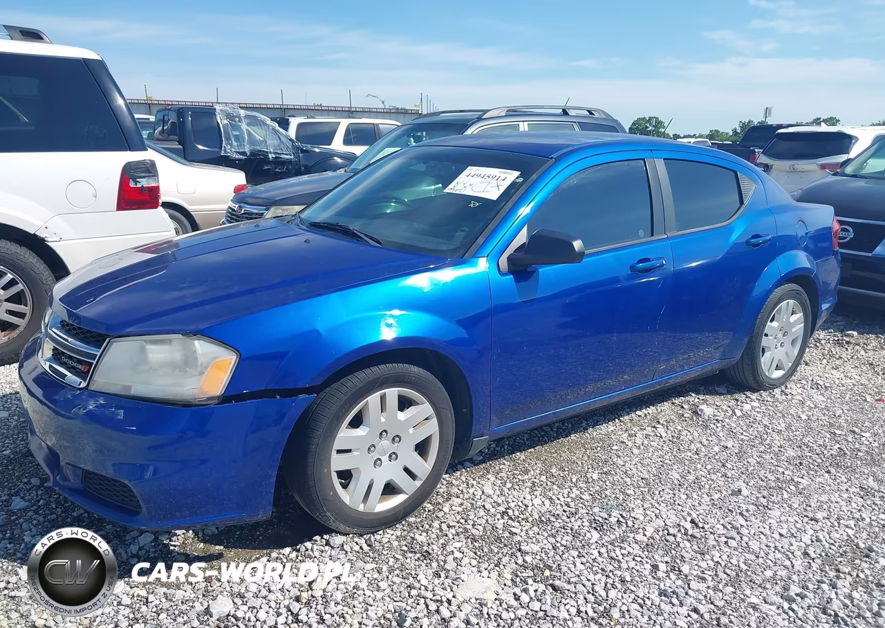 2013 Dodge Avenger Se VIN:1C3CDZAB0DN653317 - 2