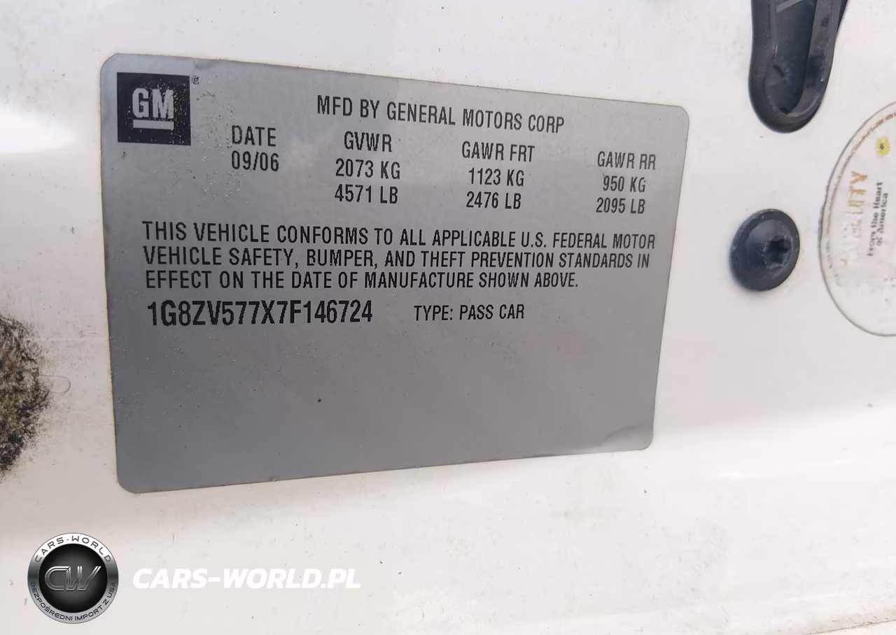 2007 Saturn Aura Xr VIN:1G8ZV577X7F146724 - 9