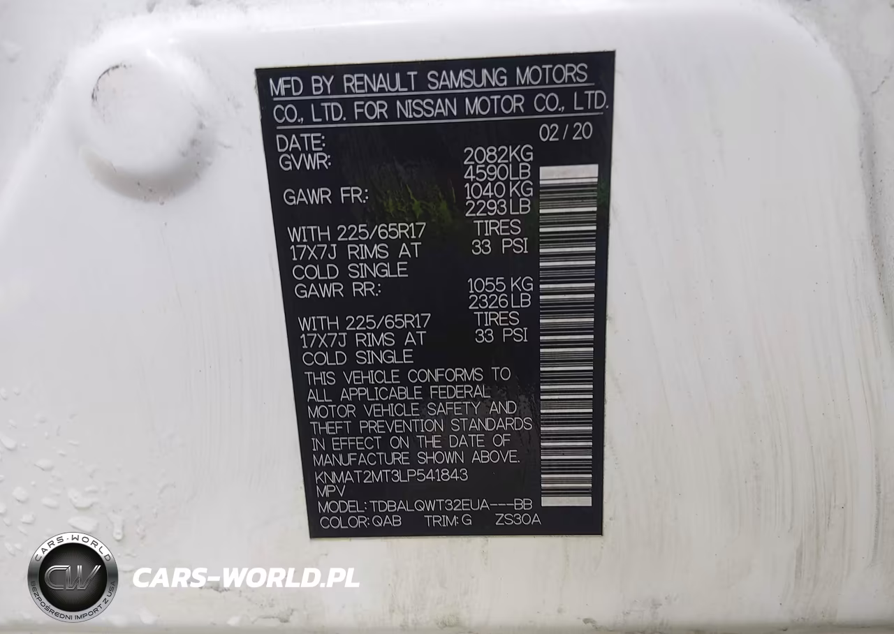 2020 Nissan Rogue Sv Fwd VIN:KNMAT2MT3LP541843 - 9