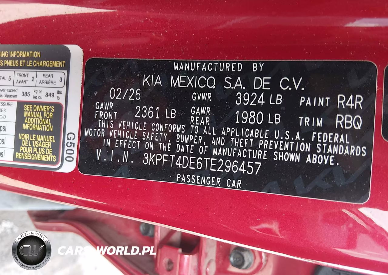 2026 Kia K4 Lxs VIN:3KPFT4DE6TE296457 - 9
