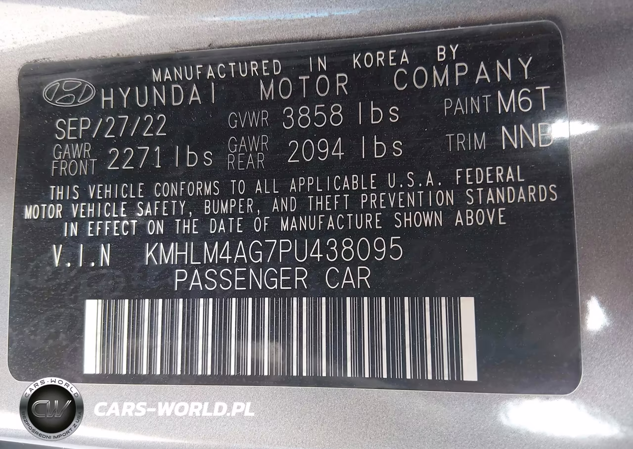 2023 Hyundai Elantra Sel VIN:KMHLM4AG7PU438095 - 9