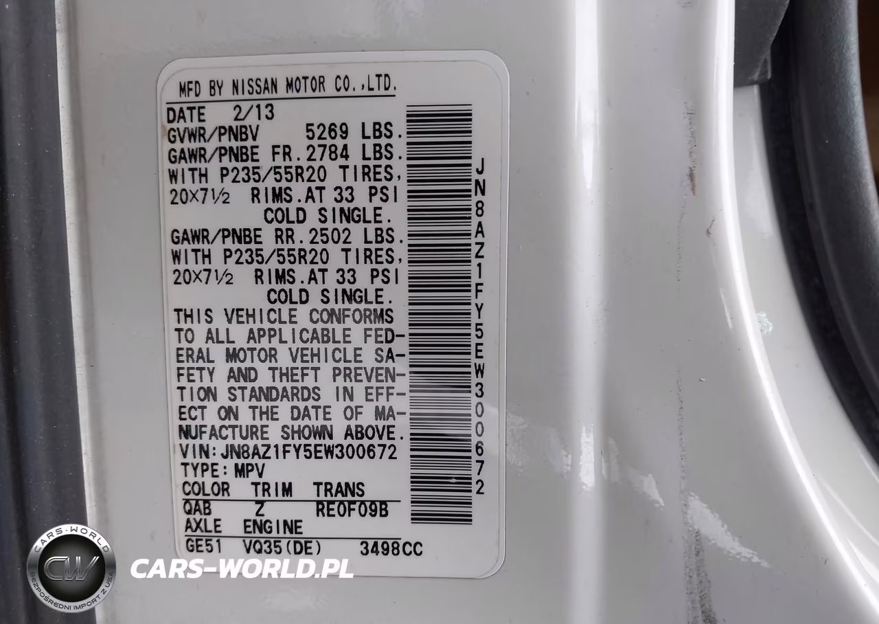 2014 Nissan Murano Crosscabriolet VIN:JN8AZ1FY5EW300672 - 9