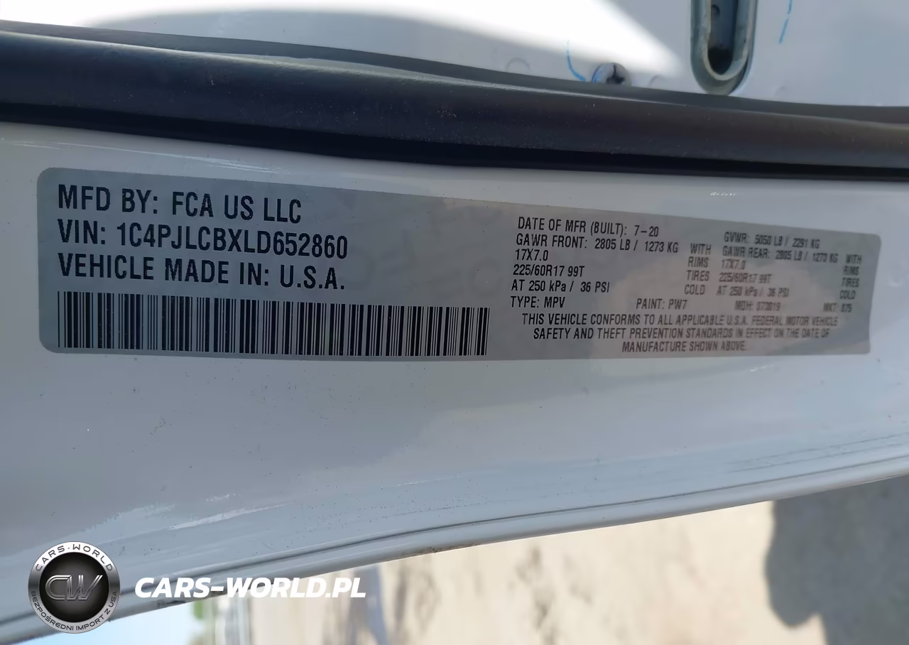 2020 Jeep Cherokee Latitude Fwd VIN:1C4PJLCBXLD652860 - 9