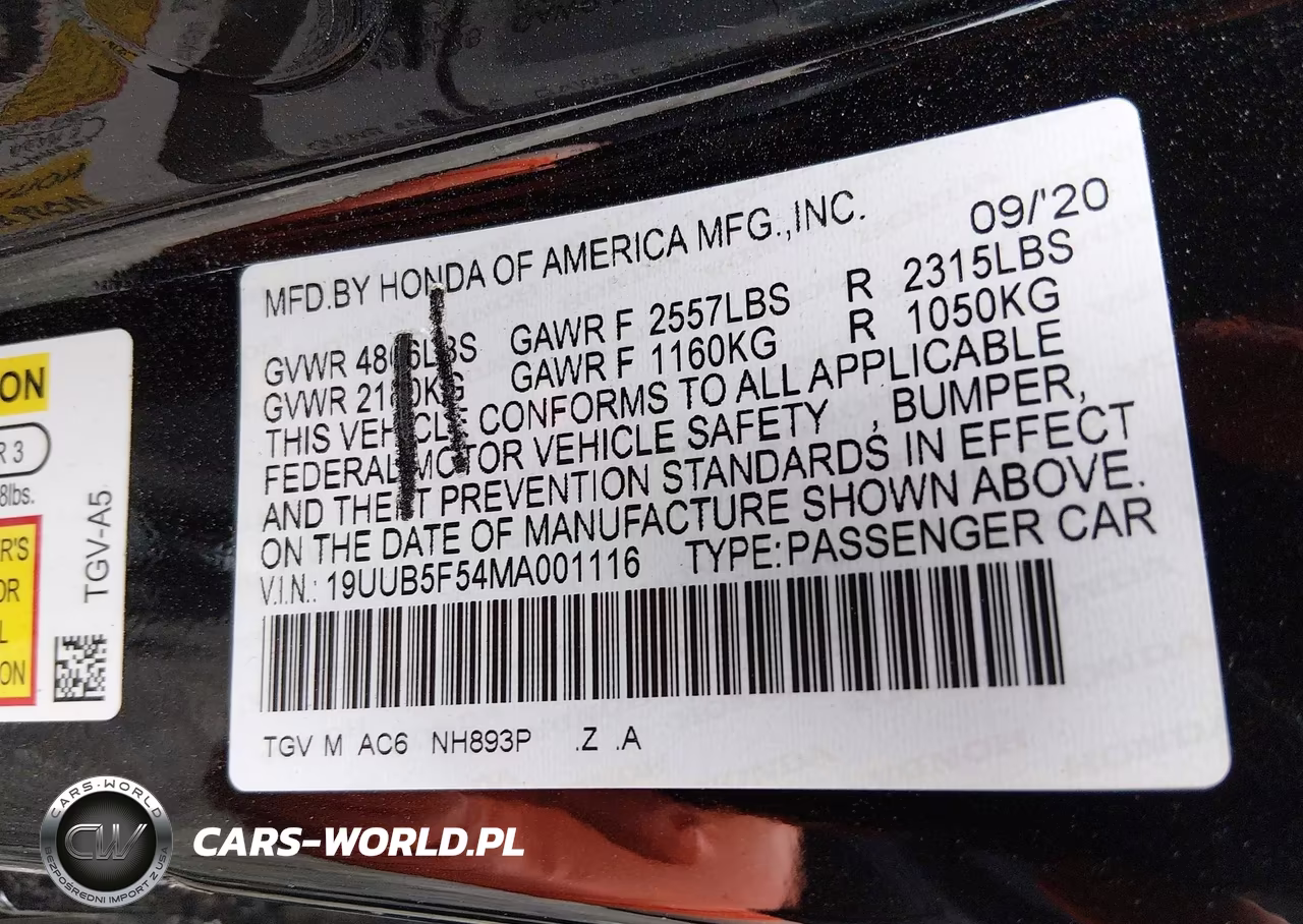 2021 ACURA TLX TECH A VIN:19UUB5F54MA001116 - 9