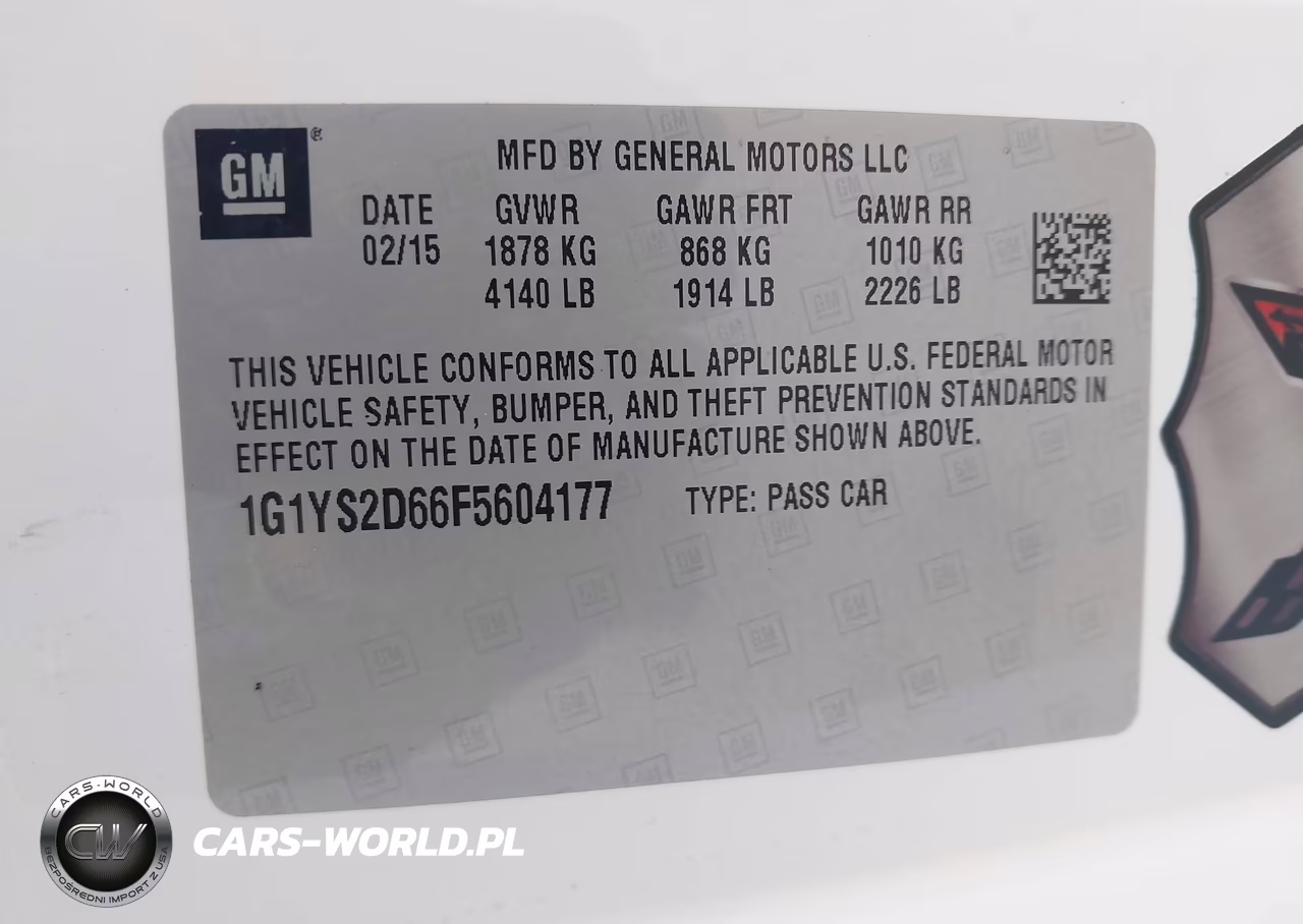 2015 Chevrolet Corvette Z06 VIN:1G1YS2D66F5604177 - 9
