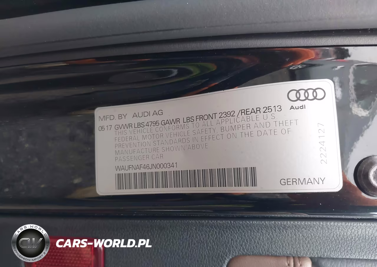 2018 Audi A4 2.0T Premium VIN:WAUFNAF46JN000341 - 9