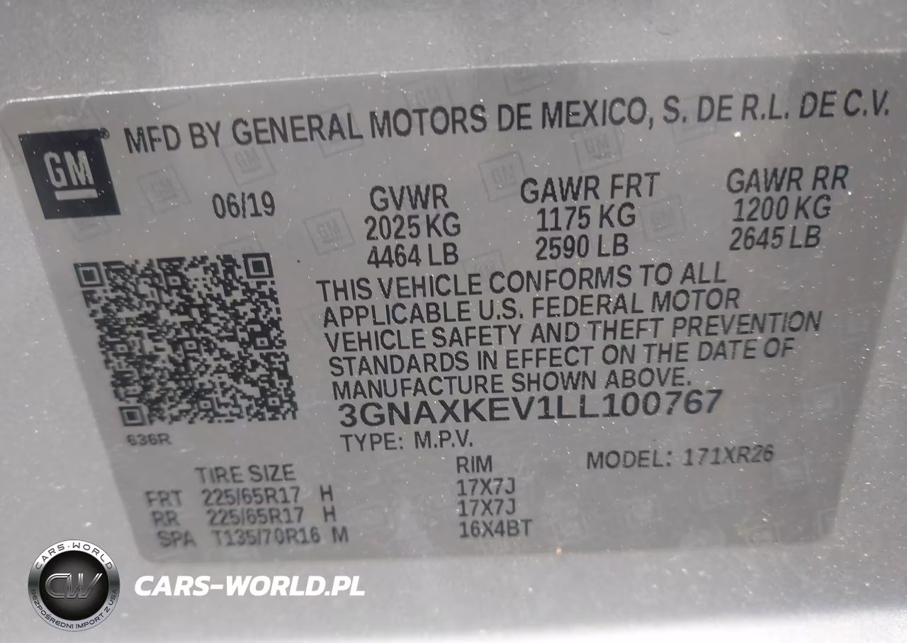 2020 Chevrolet Equinox Fwd Lt 1.5L Turbo VIN:3GNAXKEV1LL100767 - 9