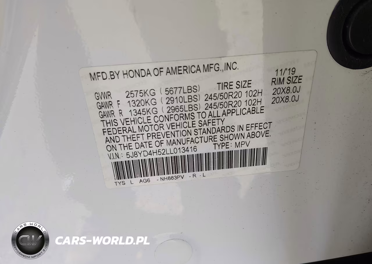 2020 Acura Mdx Technology Package VIN:5J8YD4H52LL013416 - 9