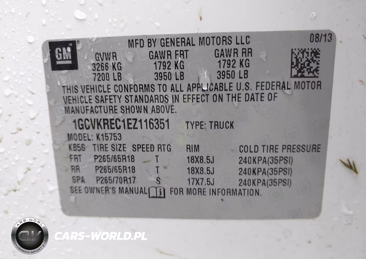 2014 Chevrolet Silverado 1500 2Lt VIN:1GCVKREC1EZ116351 - 9