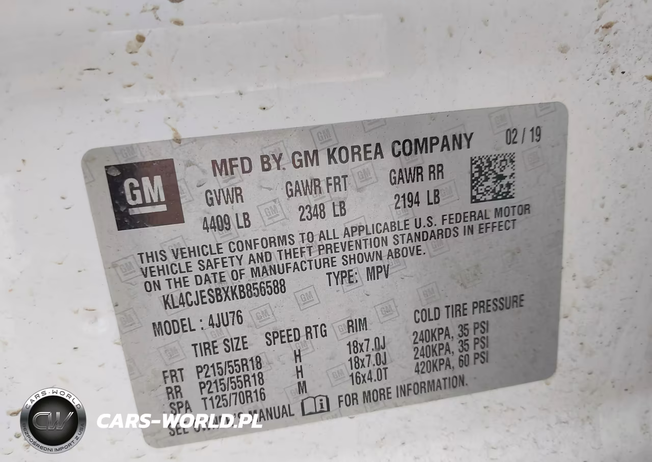 2019 Buick Encore Awd Preferred VIN:KL4CJESBXKB856588 - 9