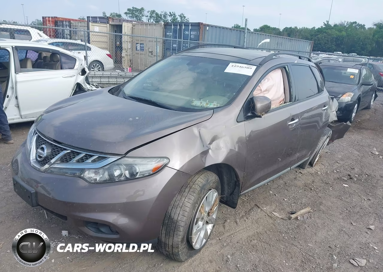 2013 Nissan Murano Sl VIN:JN8AZ1MU5DW202871 - 2