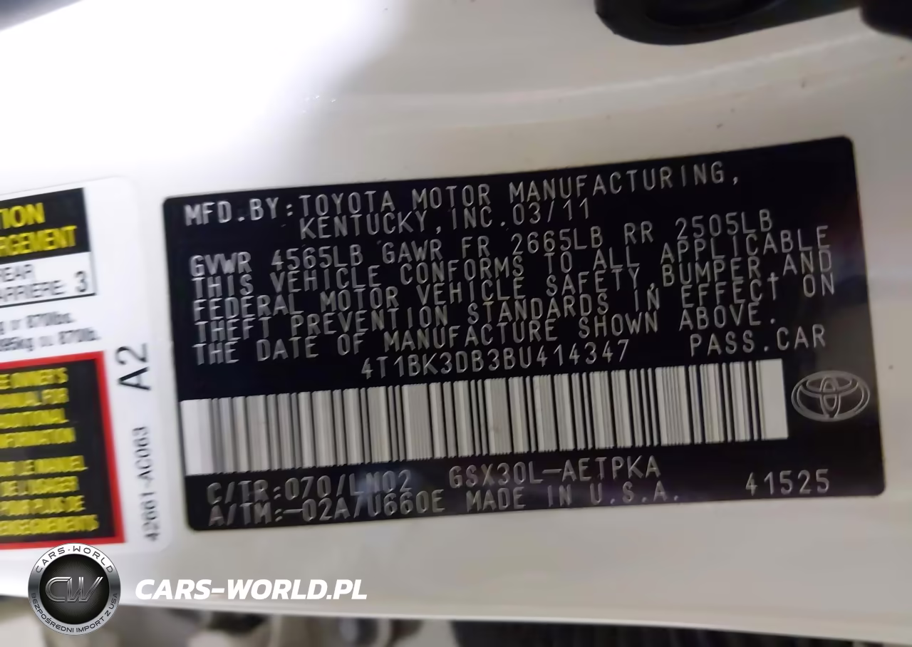 2011 Toyota Avalon Limited VIN:4T1BK3DB3BU414347 - 9