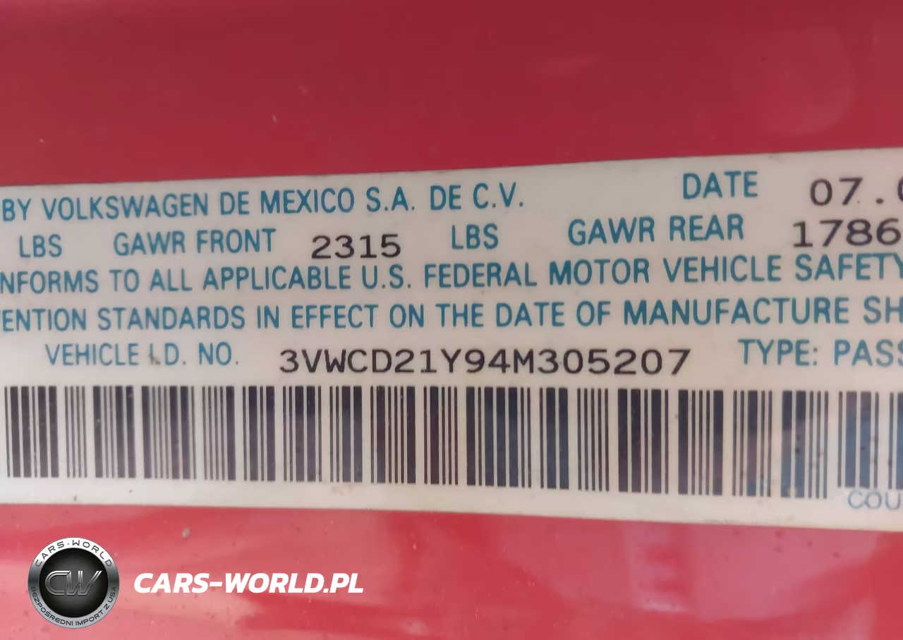 2004 Volkswagen New Beetle Gls 1.8T VIN:3VWCD21Y94M305207 - 9