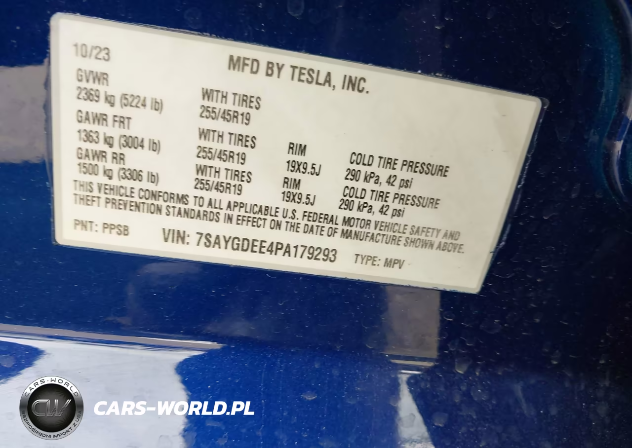 2023 Tesla Model Y Awd-Long Range Dual Motor All-Wheel Drive VIN:7SAYGDEE4PA179293 - 9