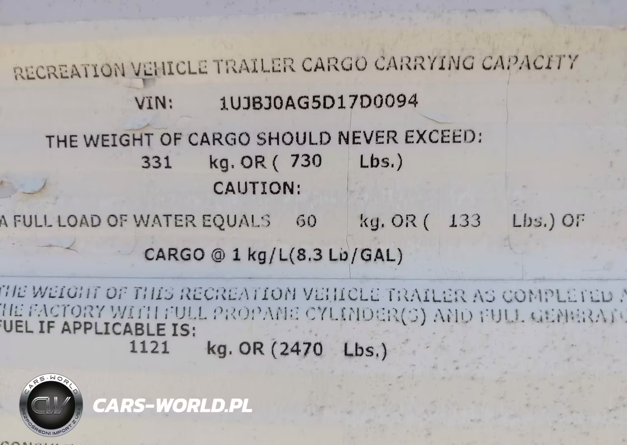 2012 Jayco Jayfl184Bh VIN:1UJBJ0AG5D17D0094 - 9