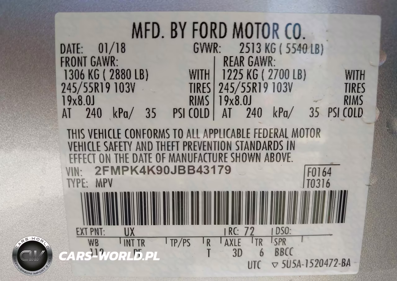2018 Ford Edge Titanium VIN:2FMPK4K90JBB43179 - 9