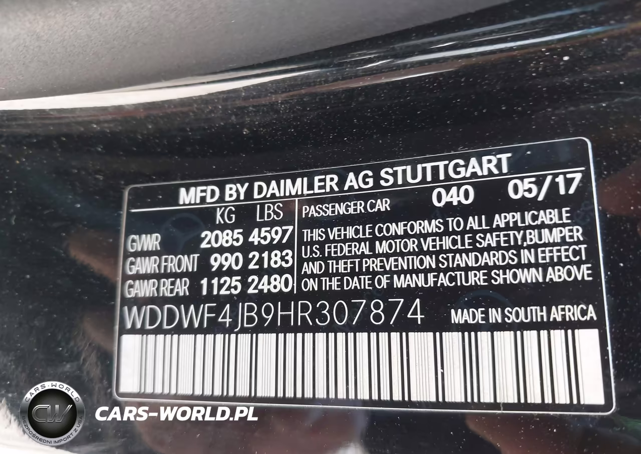 2017 Mercedes-Benz C 300 VIN:WDDWF4JB9HR307874 - 9