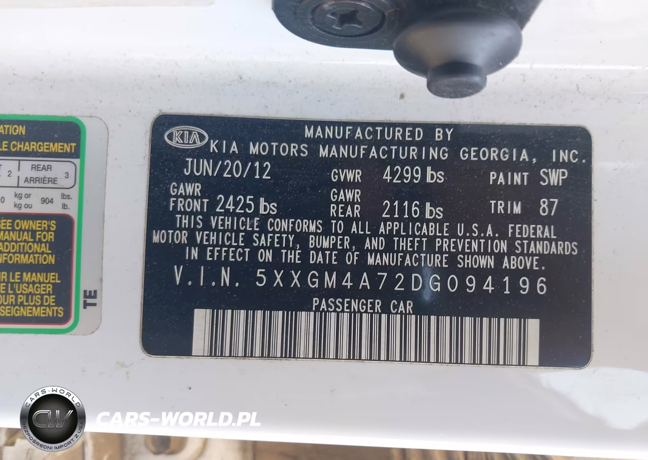 2013 Kia Optima Lx VIN:5XXGM4A72DG094196 - 9
