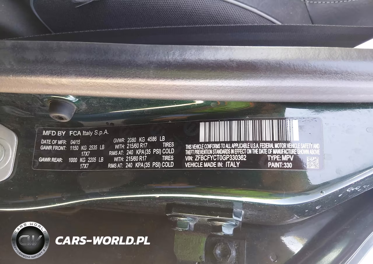 2016 Fiat 500X Trekking VIN:ZFBCFYCT0GP330362 - 9
