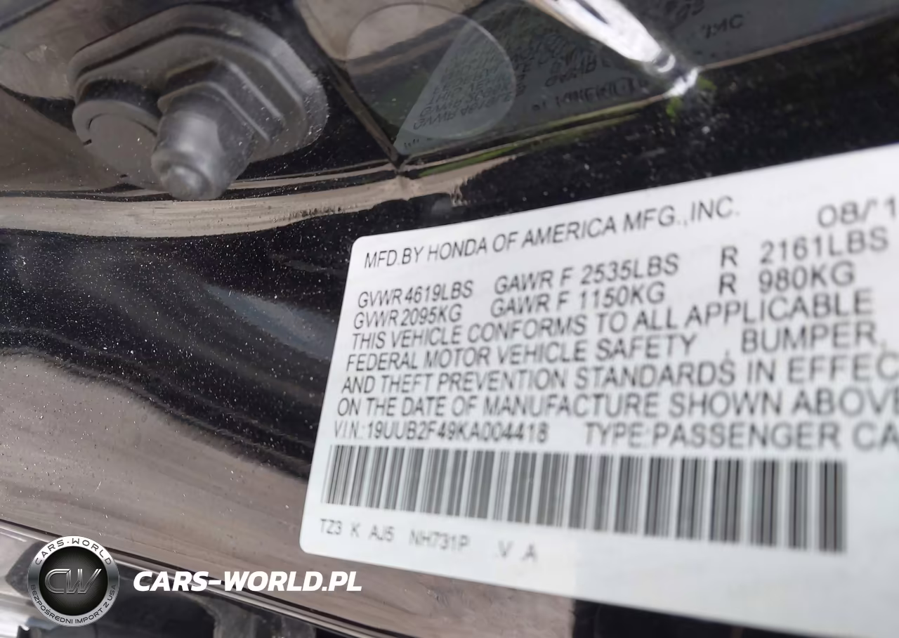 2019 Acura Tlx Tech Pkg VIN:19UUB2F49KA004418 - 9