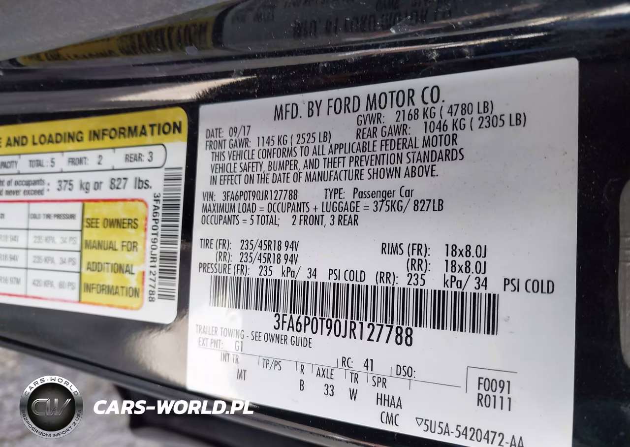 2018 Ford Fusion Se VIN:3FA6P0T90JR127788 - 9