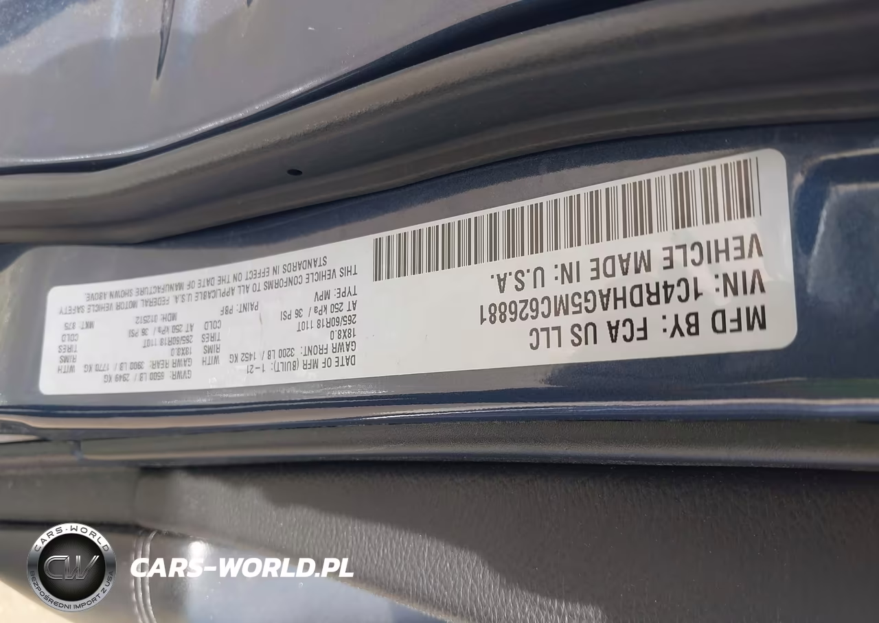 2021 Dodge Durango Sxt Rwd VIN:1C4RDHAG5MC626881 - 9