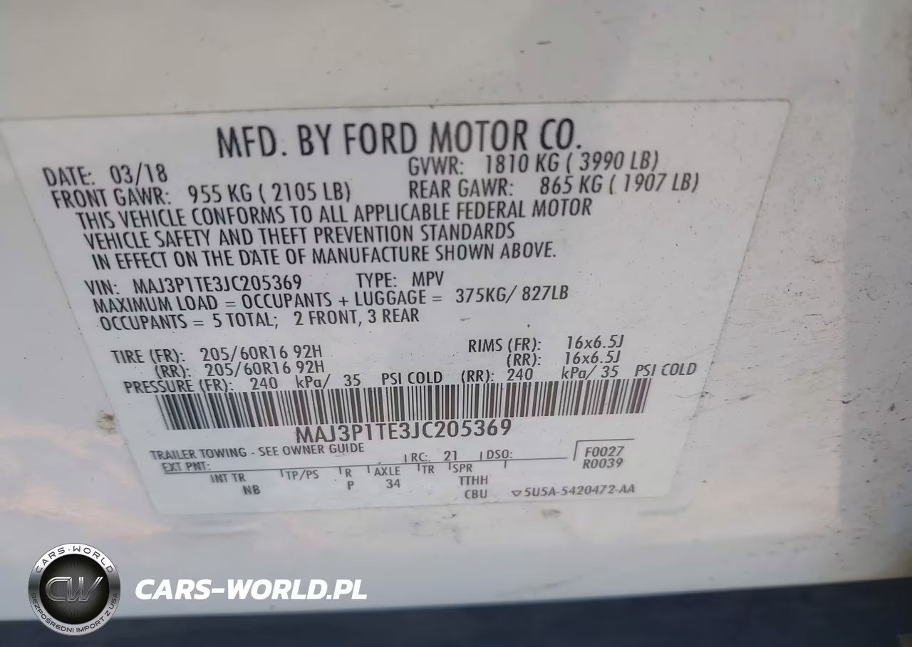 2018 Ford Ecosport Se VIN:MAJ3P1TE3JC205369 - 9