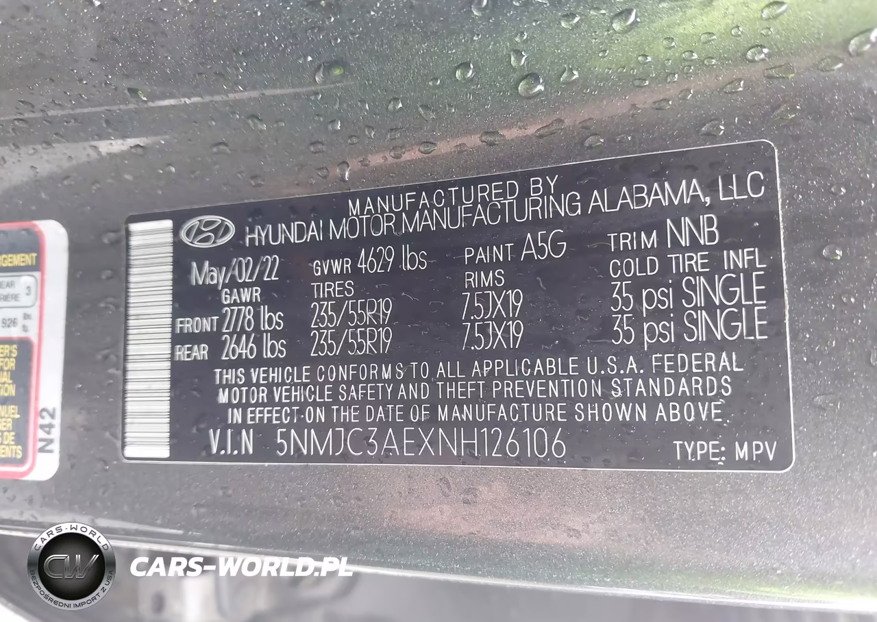 2022 Hyundai Tucson Sel VIN:5NMJC3AEXNH126106 - 9