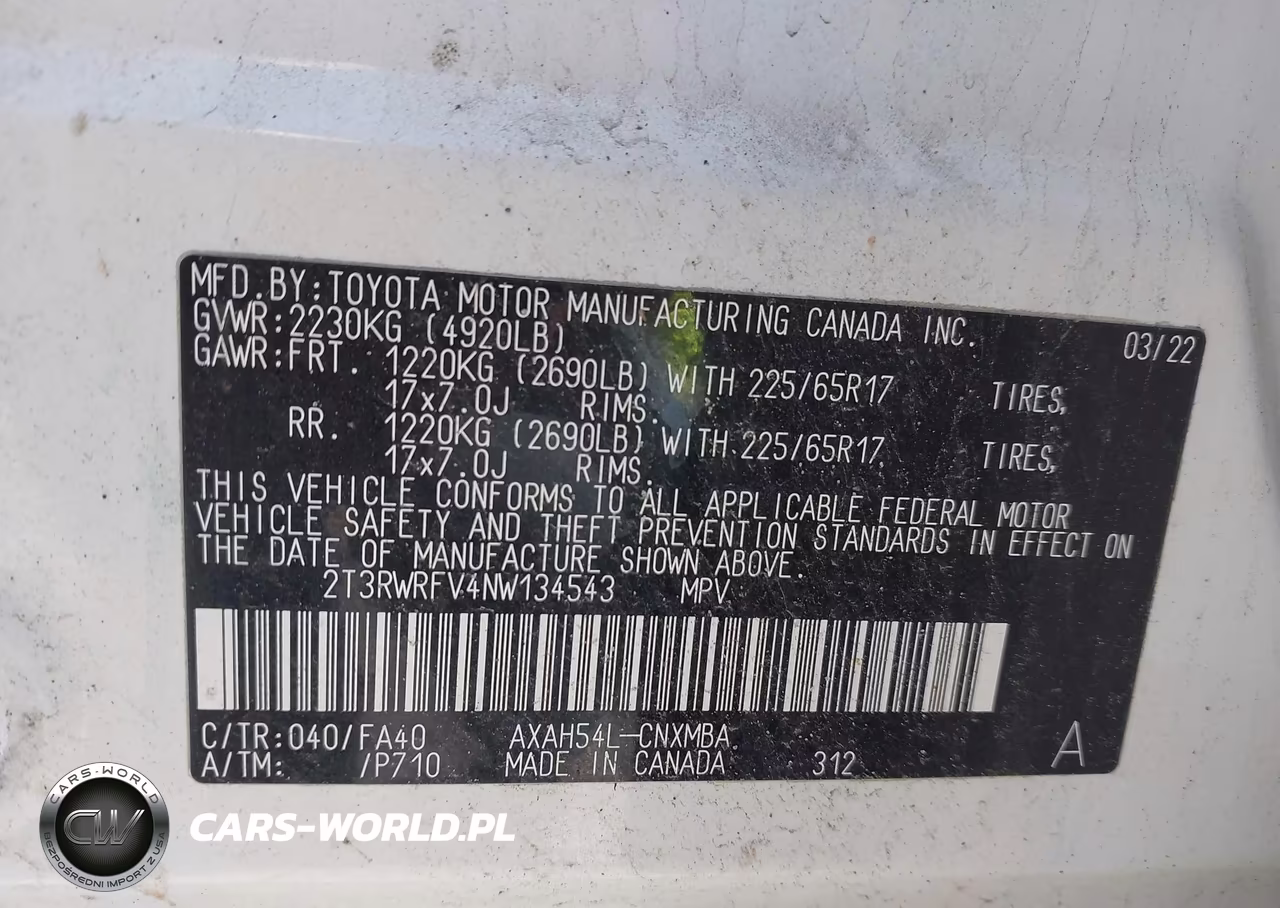 2022 Toyota Rav4 Hybrid Xle VIN:2T3RWRFV4NW134543 - 9