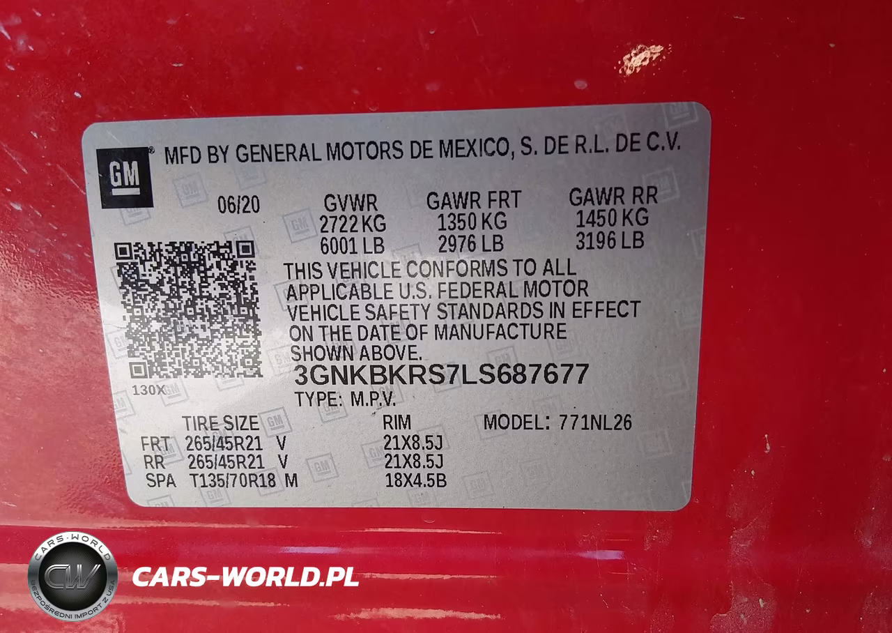 2020 Chevrolet Blazer Awd Rs VIN:3GNKBKRS7LS687677 - 9