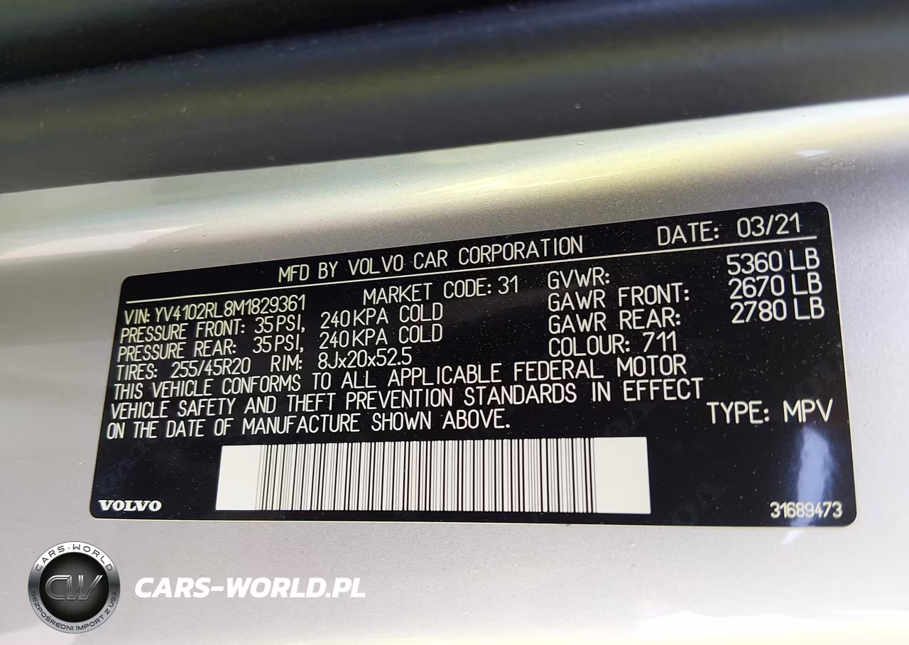 2021 Volvo Xc60 T5 Inscription VIN:YV4102RL8M1829361 - 9