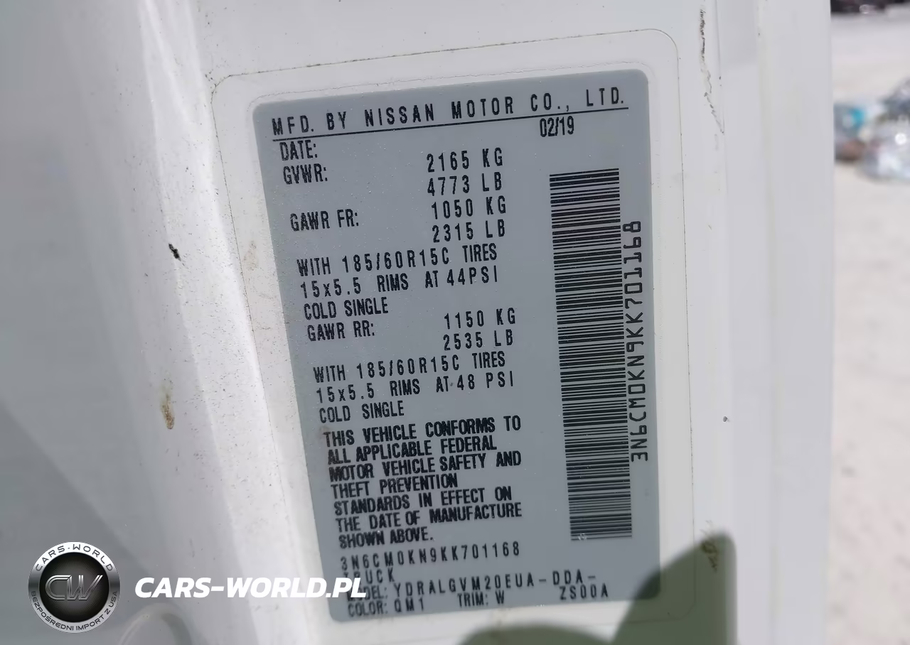 2019 Nissan Nv200 Sv VIN:3N6CM0KN9KK701168 - 9