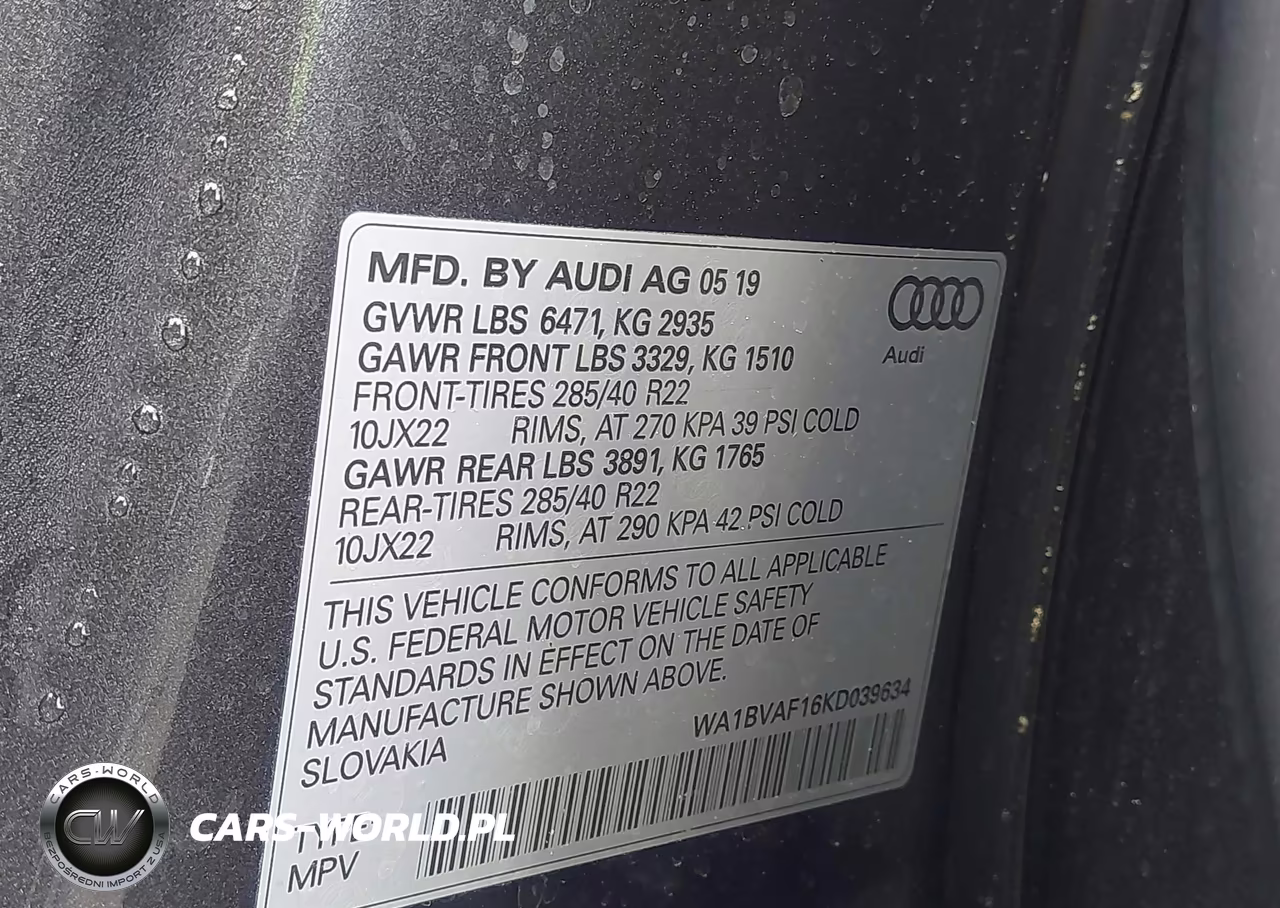 2019 Audi Q8 55 Premium VIN:WA1BVAF16KD039634 - 9