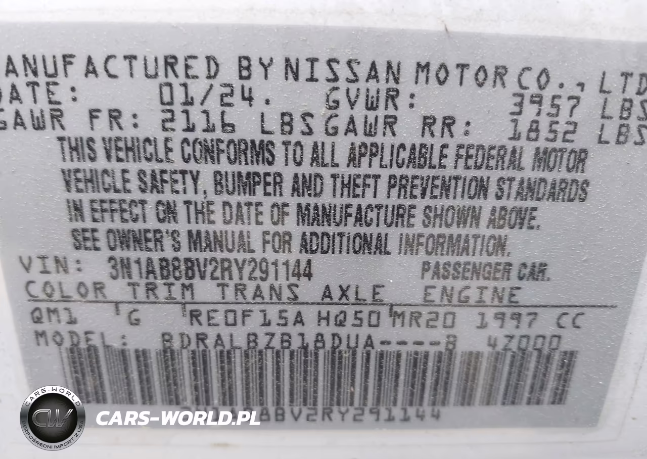 2024 Nissan Sentra S Xtronic Cvt VIN:3N1AB8BV2RY291144 - 9
