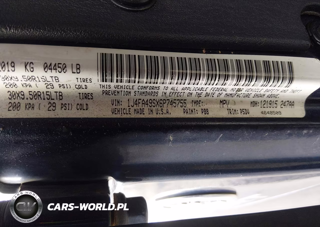 2006 Jeep Wrangler Sport VIN:1J4FA49SX6P745755 - 9