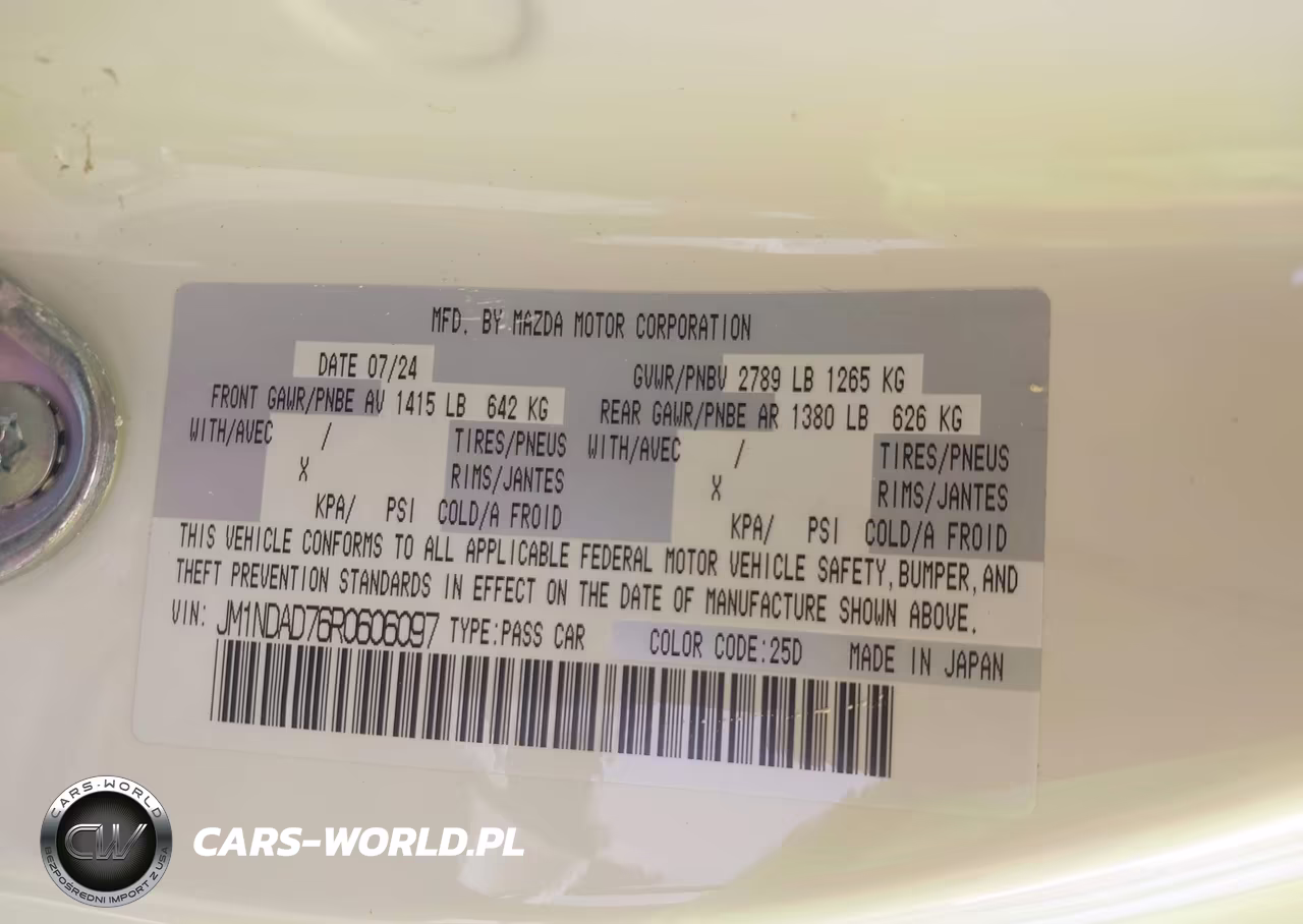 2024 Mazda Mx-5 Miata Grand Touring VIN:JM1NDAD76R0606097 - 9