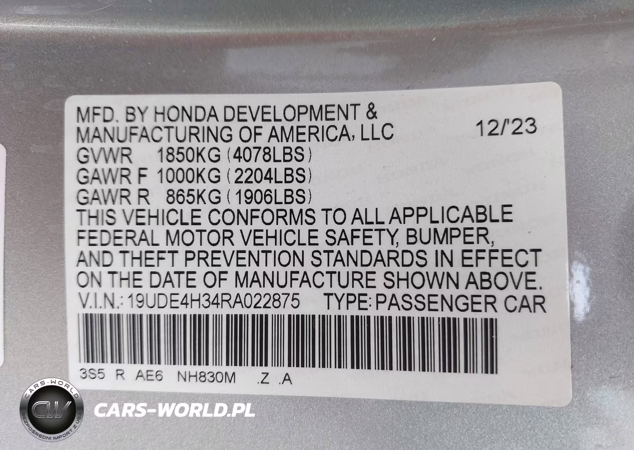 2024 Acura Integra A-Spec VIN:19UDE4H34RA022875 - 9