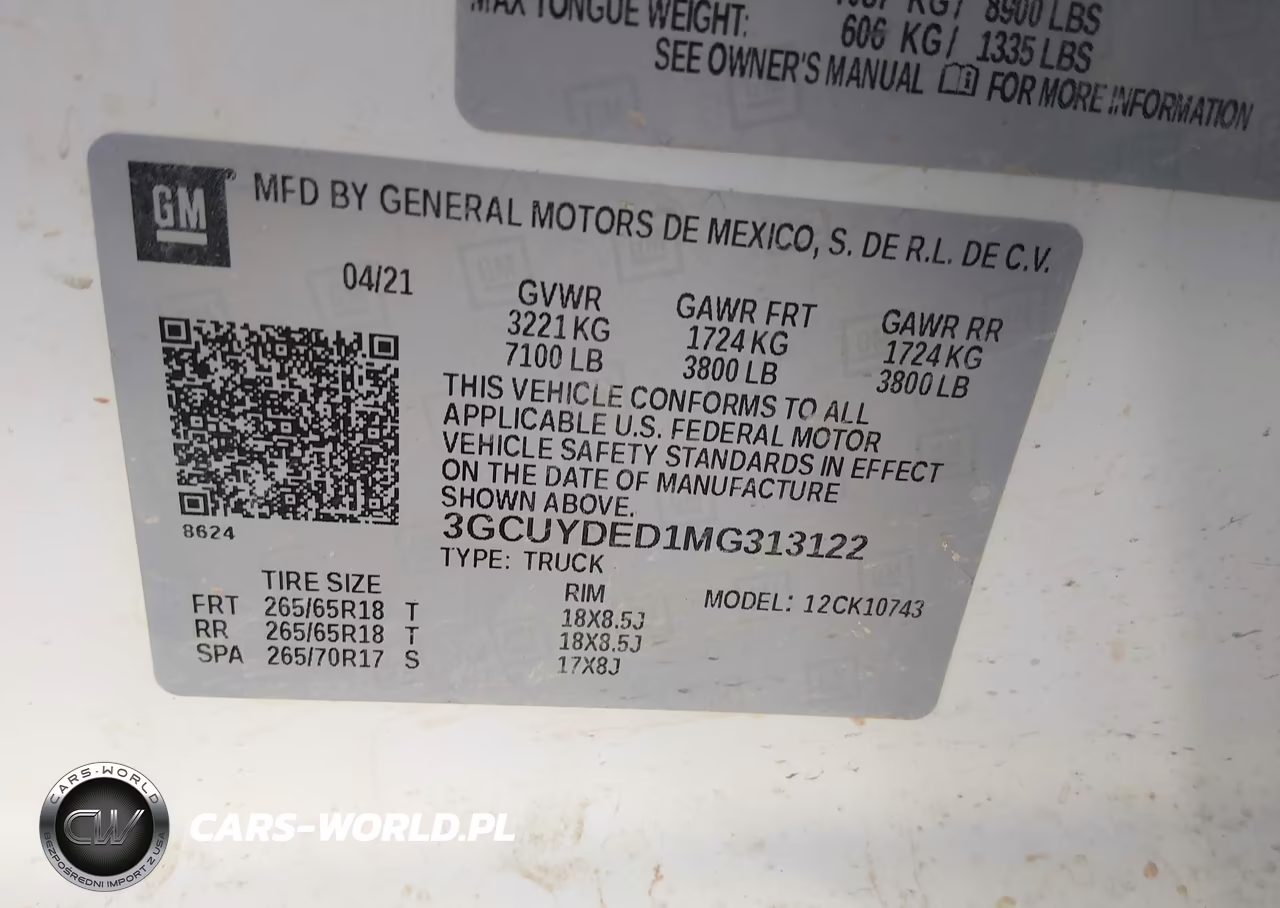2021 Chevrolet Silverado 1500 4Wd Standard Bed Lt VIN:3GCUYDED1MG313122 - 4
