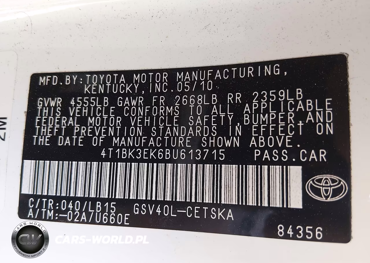 2011 Toyota Camry Se V6 VIN:4T1BK3EK6BU613715 - 9